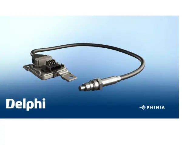 Nowoczesny czujnik NOx Delphi, kluczowy element systemu kontroli emisji spalin, zapewnia czystość powietrza.