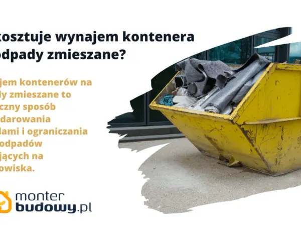 Żółty kontener na odpady zmieszane. Sprawdź, jaka jest wynajem kontenera na odpady zmieszane cena i jak skutecznie gospodarować odpadami.