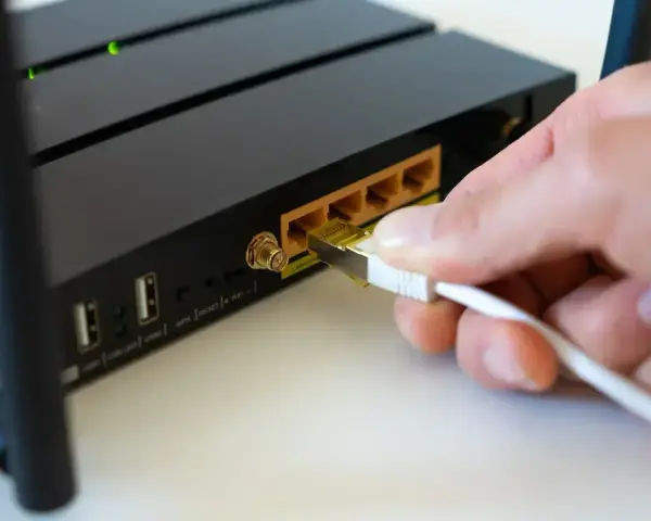 Podłączanie kabla LAN do routera to pierwszy krok, jak podłączyć internet do telewizora.