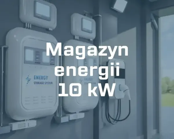 Magazyn energii 10 kW z ładowarką do pojazdów elektrycznych.
