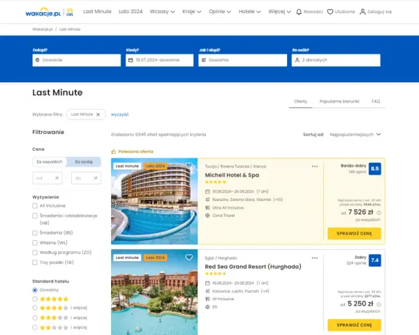 Last Minute oferty z kodem rabatowym. Znajdź wymarzone wakacje last minute, np. do Turcji lub Egiptu.