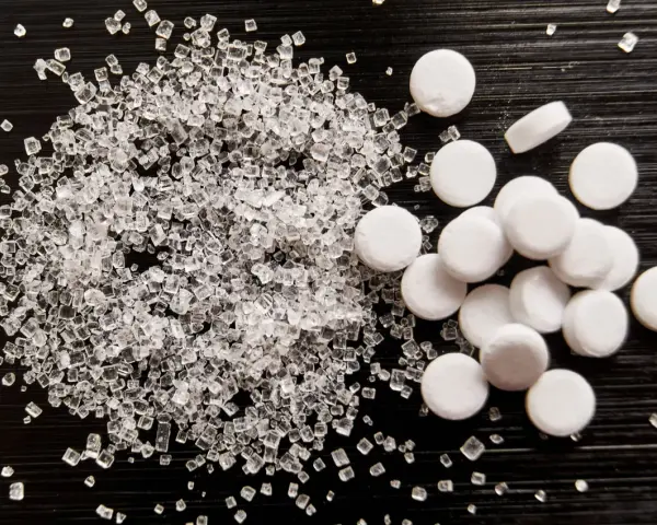 Słodzik stołowy i kryształki cukru. Czy to sorbitol? Co to jest sorbitol?