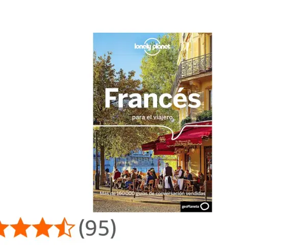 Guía "Francés para el viajero" de Lonely Planet, con una escena de terraza parisina. Aprende cómo es en francés.