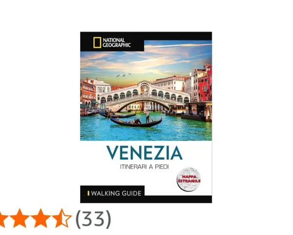 Guida National Geographic "Venezia Itinerari a Piedi". Esplora i vicoli di Venezia con questa mappa estraibile.