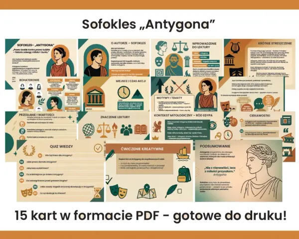 Sofokles napisał Antygonę, tragedię o konflikcie praw boskich i ludzkich, odwadze i miłości.