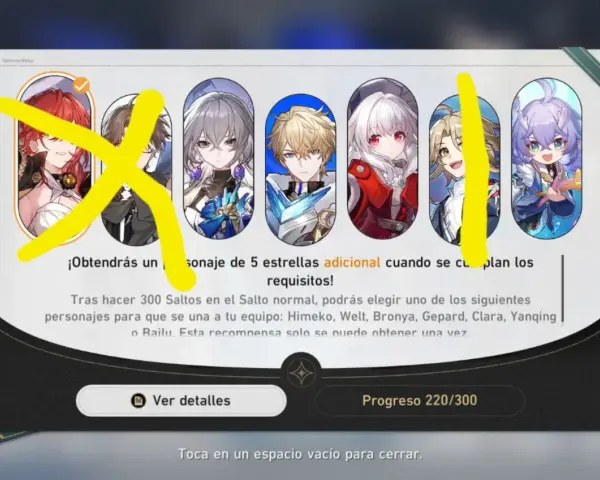 Personajes de Honkai Star Rail en banners, ¡elige tu favorito tras 300 saltos!