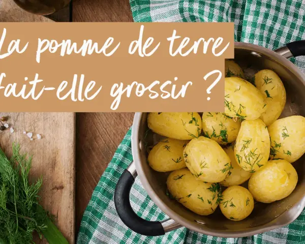Un bol de pommes de terre cuites, parsemées d'aneth, pose la question : les pommes de terre font elles grossir ?