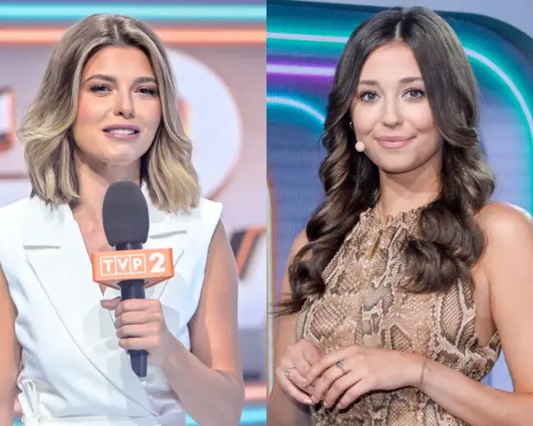 Dwie prezenterki TVP 2. Jedna z mikrofonem, druga w sukience wężowej. Jak wysłać zgłoszenie do programu?