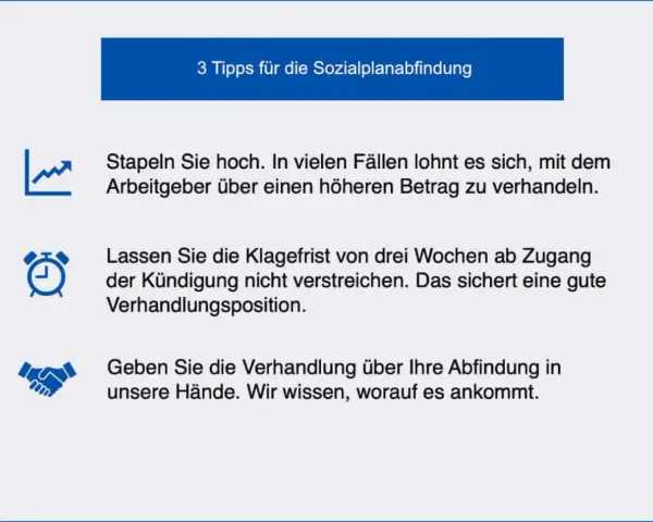 3 Tipps für die Sozialplanabfindung: Verhandeln Sie hoch, beachten Sie Fristen und überlassen Sie die Abfindungsverhandlung uns.