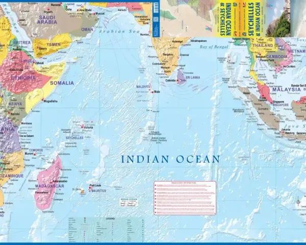 Seszele leżą na Oceanie Indyjskim, na północny wschód od Madagaskaru.