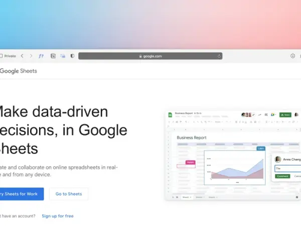 Stwórz raport biznesowy w Google Arkusze, współpracując z zespołem.