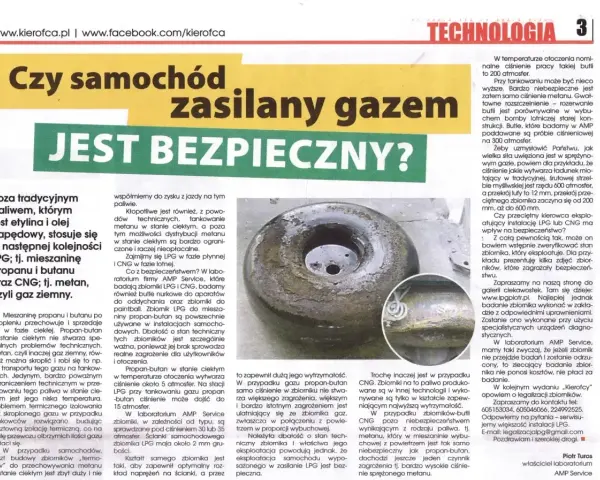 Zbiornik CNG, gdzie tankować? Artykuł omawia bezpieczeństwo samochodów zasilanych gazem, w tym CNG.