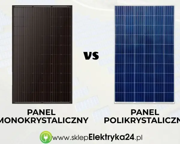 Porównanie: czarny panel monokrystaliczny vs niebieski panel polikrystaliczny. Który wybrać do swojej instalacji fotowoltaicznej?