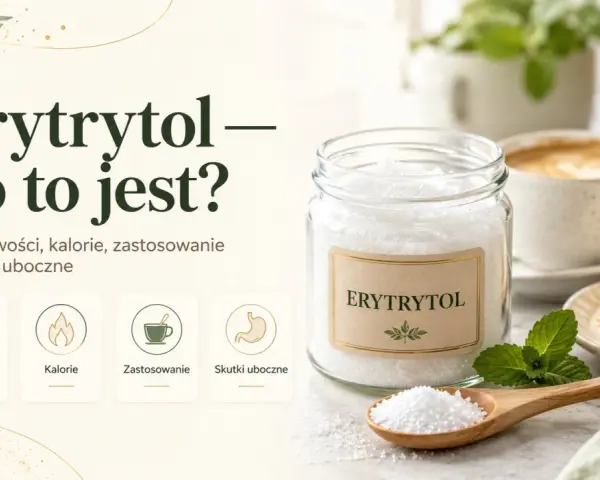 Erytrytol – słodzik bez kalorii, idealny do deserów. Poznaj jego właściwości, zastosowanie i skutki uboczne.