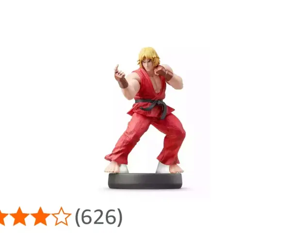 Figura amiibo de Ken, listo para el combate.