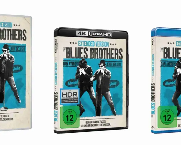 Die "Blues Brothers" Extended Version auf DVD, 4K UHD und Blu-ray. Ob es die Blues Brothers wirklich gab, ist eine Frage für die Fans.