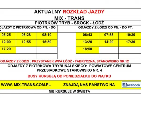 MZK Piotrków Trybunalski: Rozkład jazdy i bilety jak jeździć sprawnie?