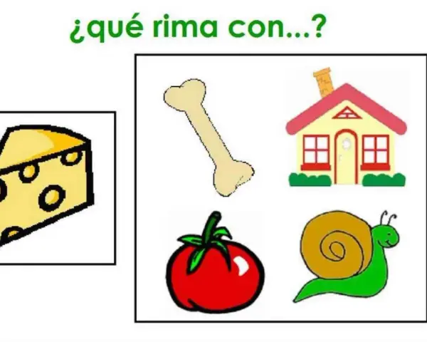 Un queso, un hueso, una casa, un tomate y un caracol. ¡Juego para desarrollar la conciencia silábica!