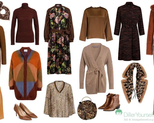 Braunes Kleid kombinieren: Outfits mit braunem Mantel, Strickjacke, Lederrock, Kleidern und Accessoires in warmen Erdtönen.