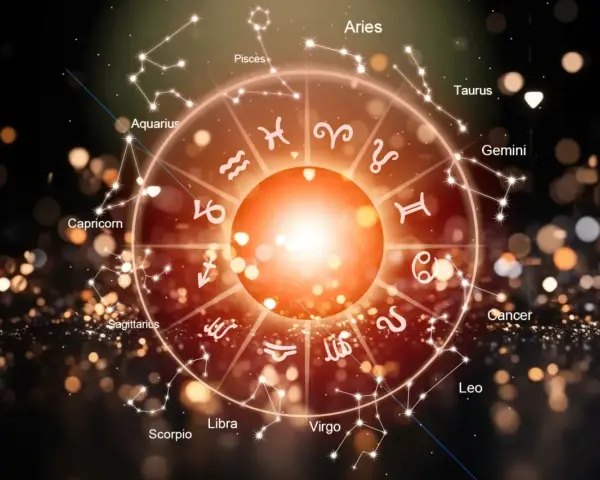 Okrąg zodiaku z symbolami i konstelacjami. Czy wśród nich kryją się 4 najgorsze znaki zodiaku?