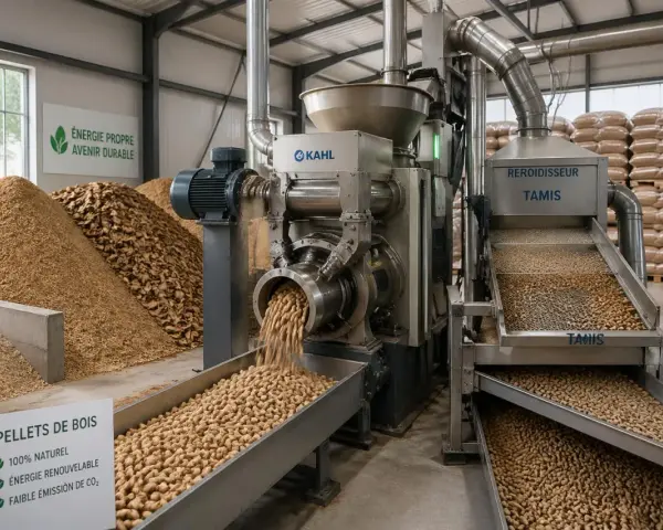 Dans cette usine, découvrez comment sont fabriqués les pellets de bois, une énergie propre et renouvelable, à partir de sciure et de copeaux.