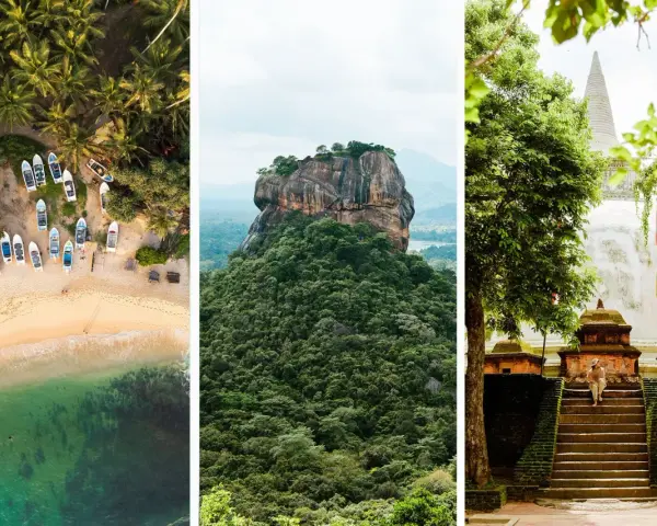 Playas, Sigiriya y templos budistas: un resumen de **Sri Lanka que ver**.