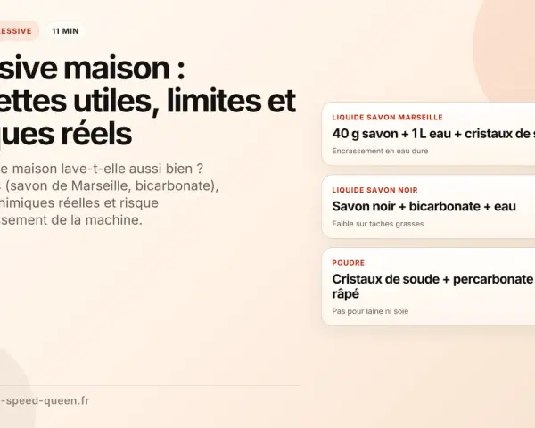 Moins de risques d'encrassement de la machine avec ces recettes de lessive maison, mais attention aux inconvénients !