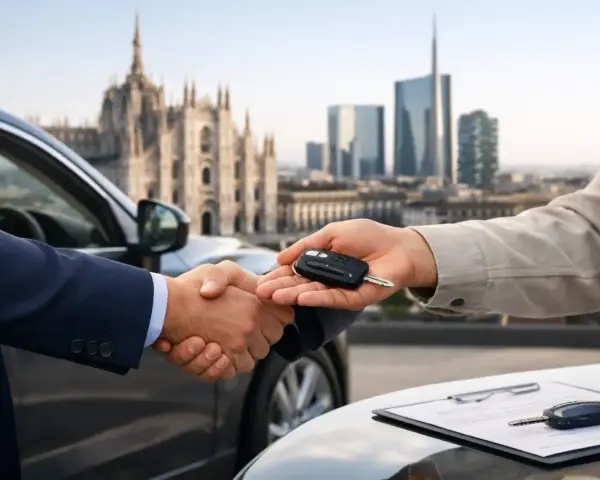 Scambio di chiavi auto, un accordo di permuta auto significato.