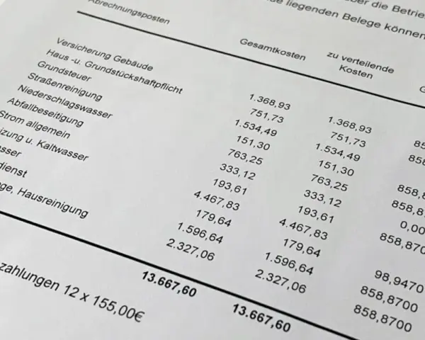 Abrechnung mit Kostenaufstellung für Gebäudeversicherung, Grundsteuer etc. Die Frage, wie lange kann Vermieter Nachzahlung fordern, wird hier nicht beantwortet.
