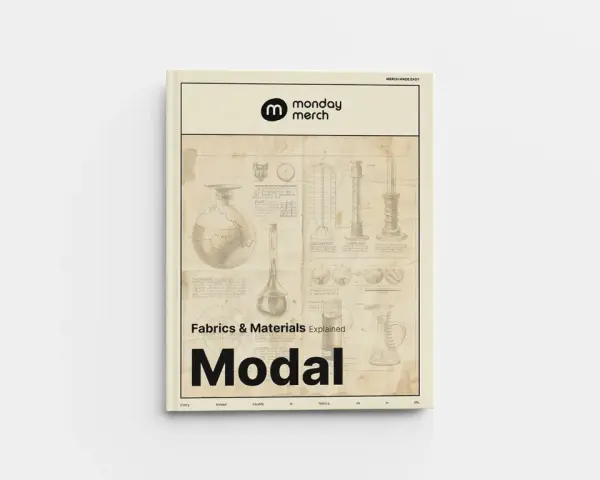 Buchcover "Modal" mit historischen Stoffzeichnungen. Erklärt die modal stoff nachteile und Vorteile.