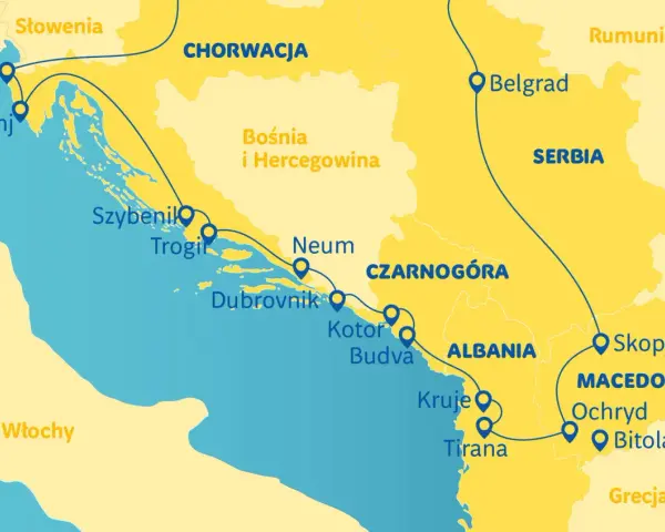 Jak długo trwa podróż autokarem do Albanii? Czas przejazdu z Polski