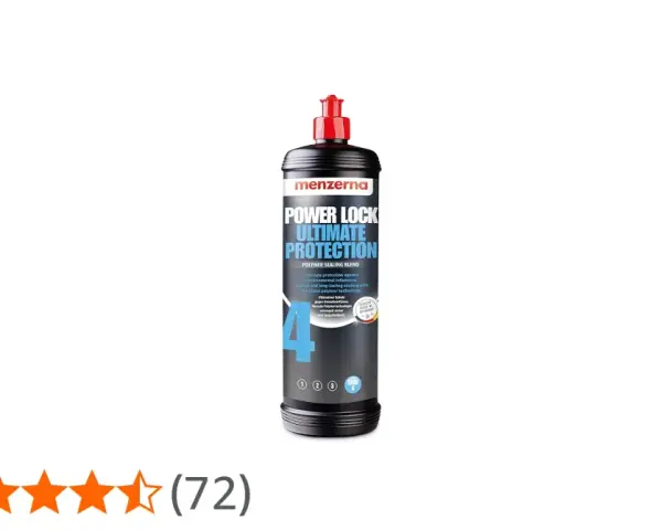 En flaska Menzerna Power Lock Ultimate Protection, en polymerförsegling för långvarigt skydd.