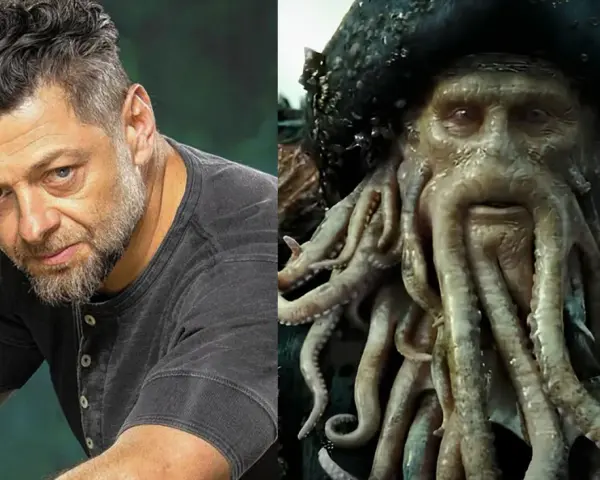 Andy Serkis jako Davy Jones w filmach "Piraci z Karaibów".
