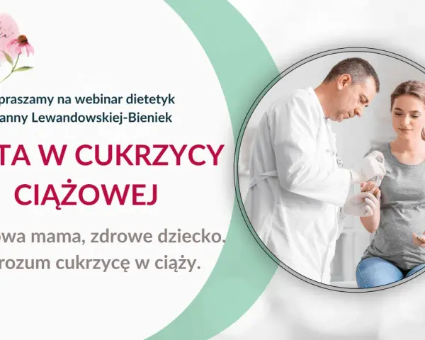 Webinar o diecie w cukrzycy ciążowej. Lekarz bada ciężarną, która zmaga się z cukrzycą w ciąży. Zdrowa mama, zdrowe dziecko.