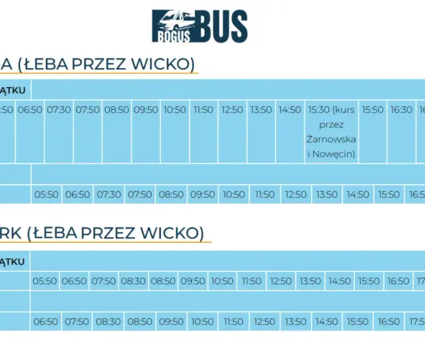 Boguś Bus Lębork: Gdzie dokładnie przystanek? Sprawdź rozkład!