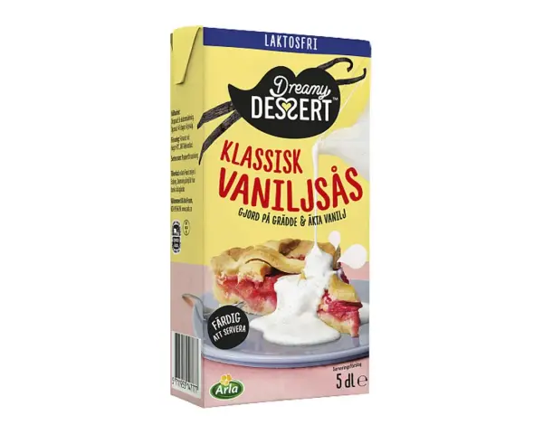 Dröm dig bort med klassisk vaniljsås, perfekt till desserten. Detta vaniljsås recept är gjort på grädde och äkta vanilj.