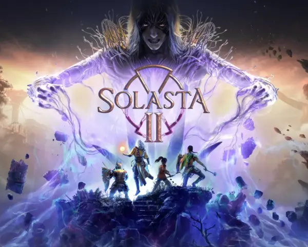 Un grupo de aventureros se enfrenta a una entidad sombría en el mundo de Solasta 2.