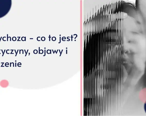 Psychoza – co to jest? Przyczyny, objawy i leczenie. Zniekształcony portret osoby, sugerujący zaburzenia percepcji.