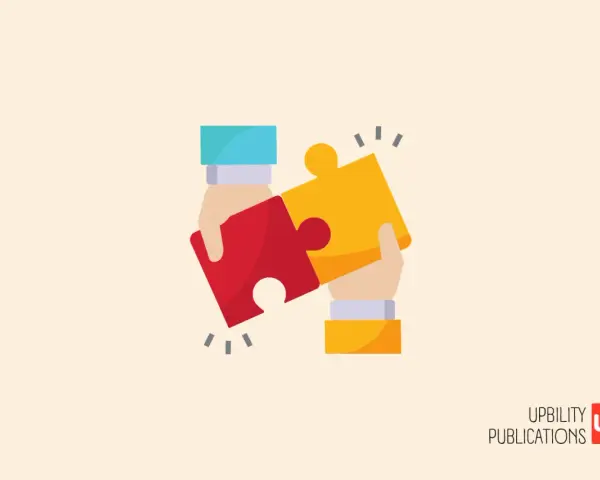 Due mani uniscono due pezzi di un puzzle, rosso e giallo. Un'immagine che sembrava autismo invece, ora rappresenta la collaborazione.