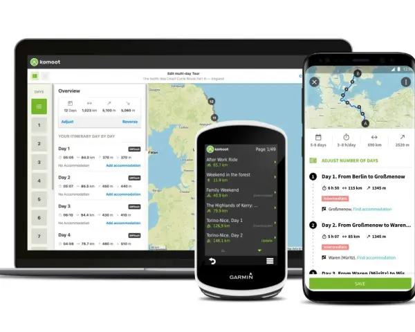 Pianifica il tuo prossimo viaggio in bici con komoot: itinerari dettagliati, mappe e statistiche per ogni tappa.