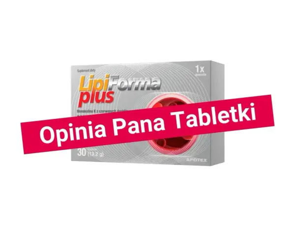 Opakowanie LipoForma Plus z monakoliną K. Czy monakolina skutki uboczne są powodem do obaw?