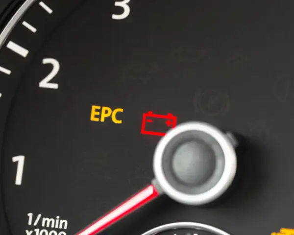 Das EPC leuchtet und das Auto ruckelt. Die Batteriewarnleuchte ist ebenfalls an.
