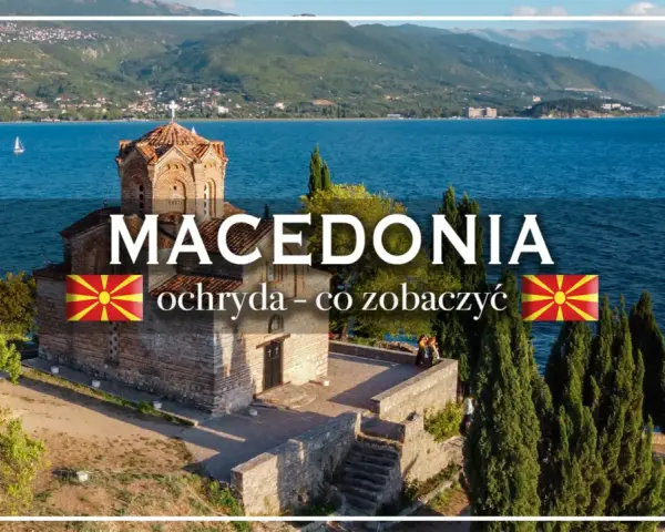 Ochryda, perły ochrydzkie nad jeziorem. Kościół św. Jana w Kaneo, Macedonia.