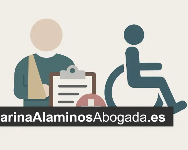 Entiende la diferencia entre incapacidad y discapacidad. Iconos de persona con brazo vendado y silla de ruedas.