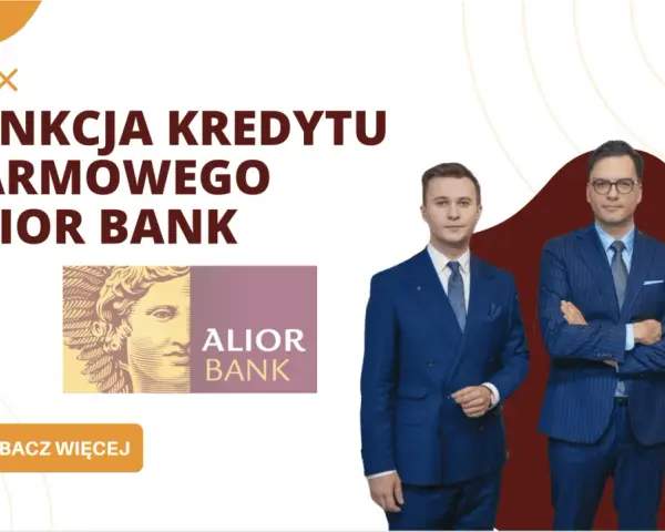 Sankcja kredytu darmowego Alior Bank. Trzy osoby w garniturach stoją obok siebie.