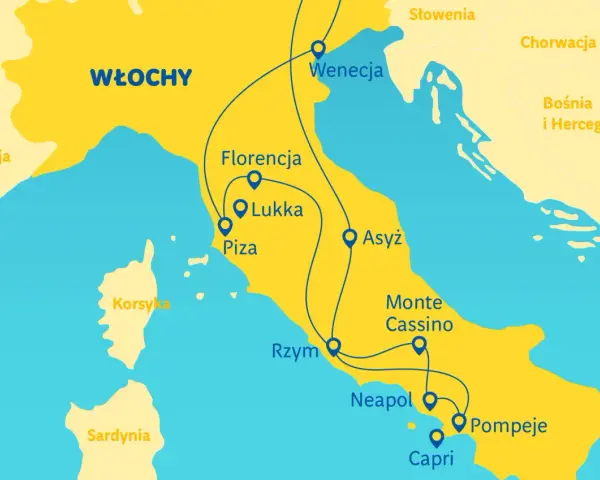 Ile trwa podróż do Włoch autokarem? Sprawdź czas przejazdu i trasy