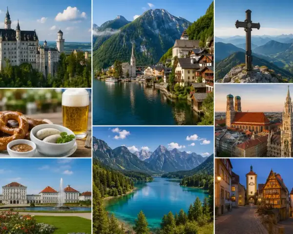 Zamek Neuschwanstein, Monachium, jezioro i góry, precle z piwem – to wszystko Bawaria, Niemcy.