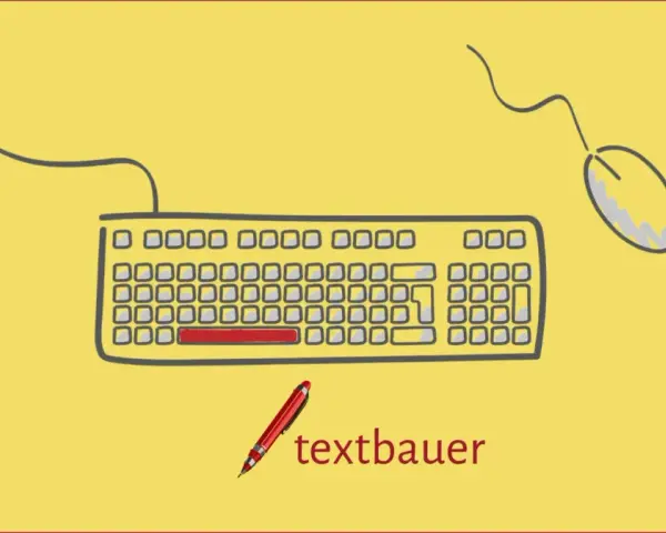 Ein Stift und eine Tastatur mit Maus, bereit für den textbauer, der mit einem geschützten Leerzeichen beginnt.