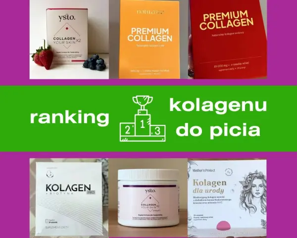 Ranking najlepszych produktów, które pokazują, co to jest kolagen. Wiele marek oferuje kolagen do picia.