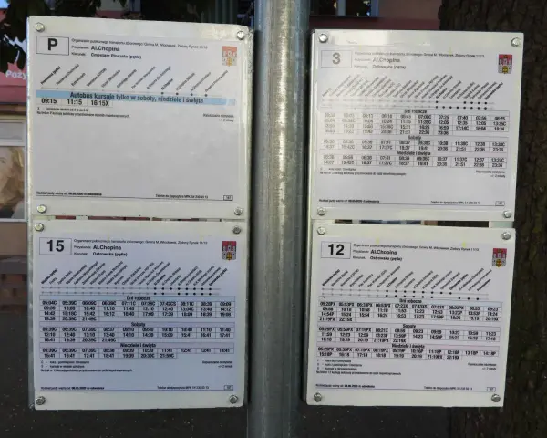Rozkład jazdy MPK Włocławek dla linii 3, 12, 15 i P. Sprawdź godziny odjazdów autobusów w dni robocze, soboty i święta.